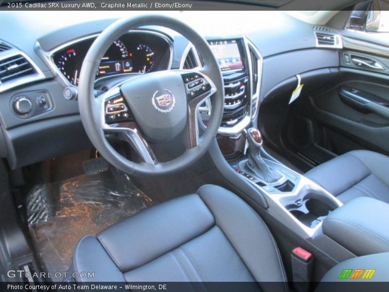Graphite Metallic / Ebony/Ebony 2015 Cadillac SRX Luxury AWD