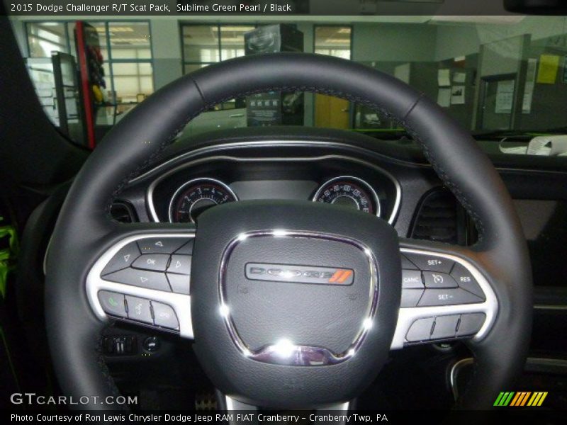 Sublime Green Pearl / Black 2015 Dodge Challenger R/T Scat Pack