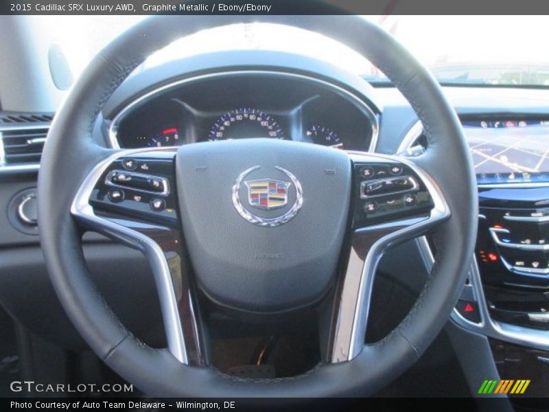 Graphite Metallic / Ebony/Ebony 2015 Cadillac SRX Luxury AWD