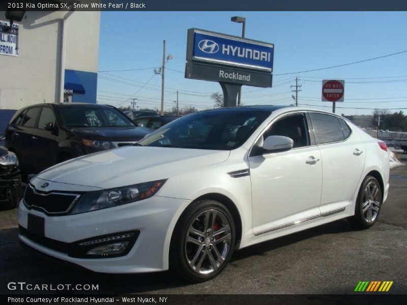 Snow White Pearl / Black 2013 Kia Optima SX