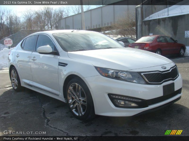 Snow White Pearl / Black 2013 Kia Optima SX
