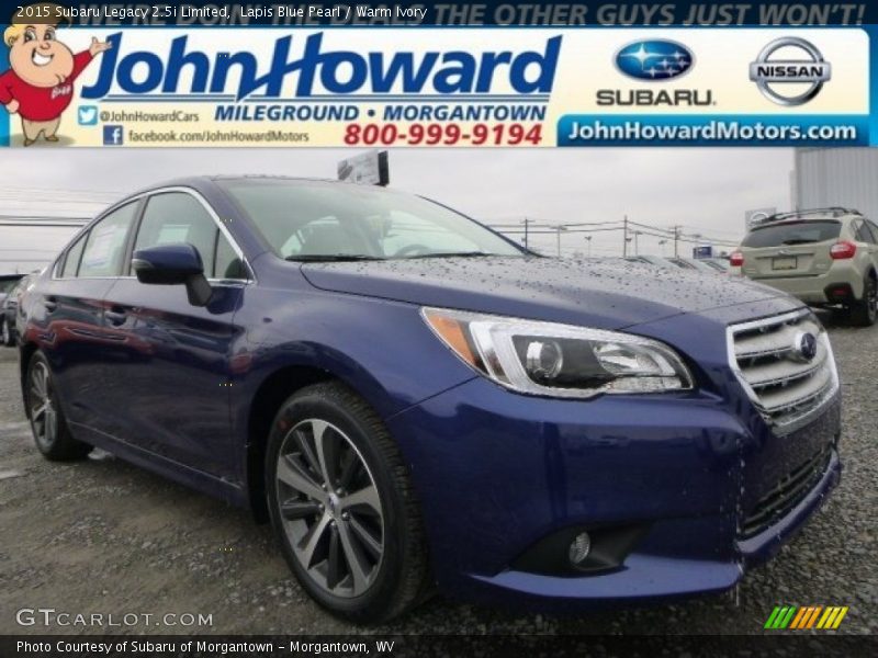 Lapis Blue Pearl / Warm Ivory 2015 Subaru Legacy 2.5i Limited