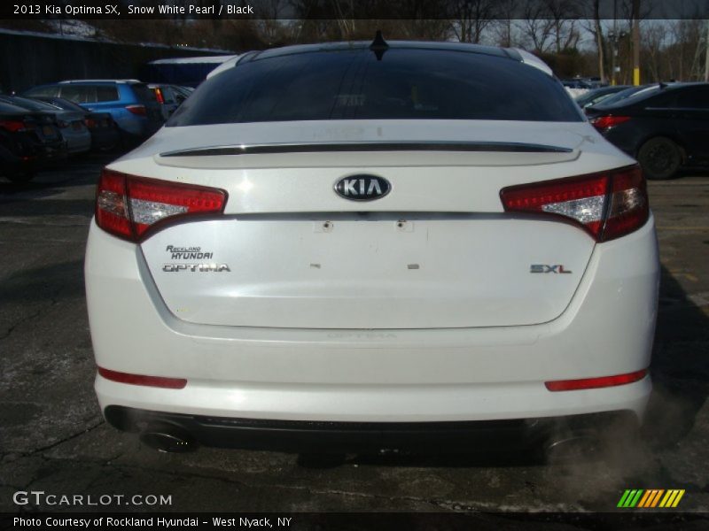 Snow White Pearl / Black 2013 Kia Optima SX