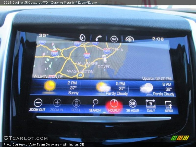 Graphite Metallic / Ebony/Ebony 2015 Cadillac SRX Luxury AWD