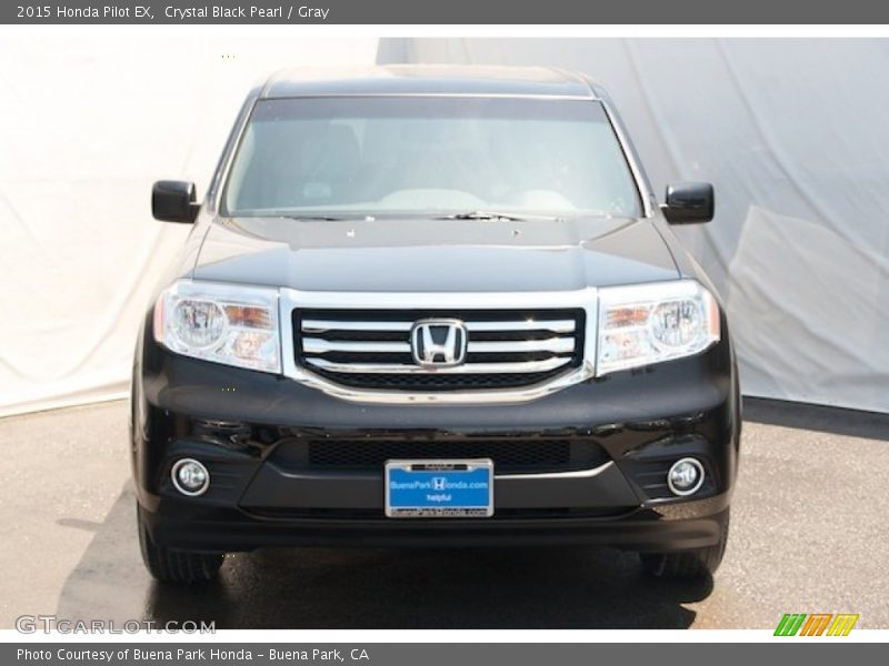 Crystal Black Pearl / Gray 2015 Honda Pilot EX
