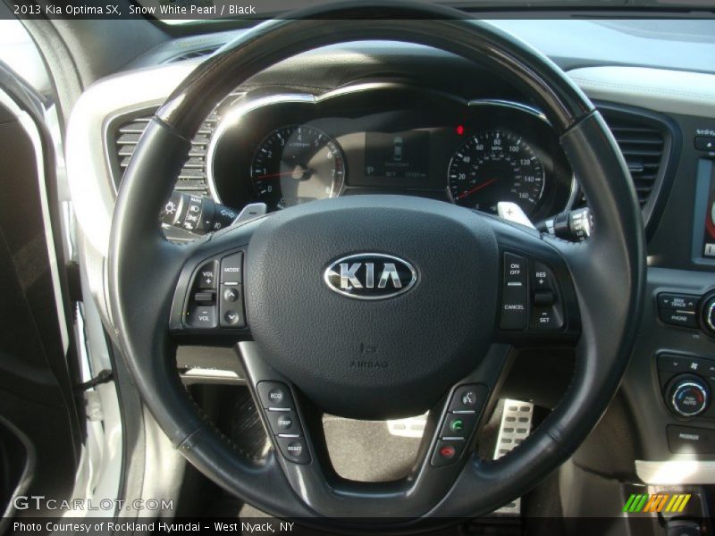 Snow White Pearl / Black 2013 Kia Optima SX