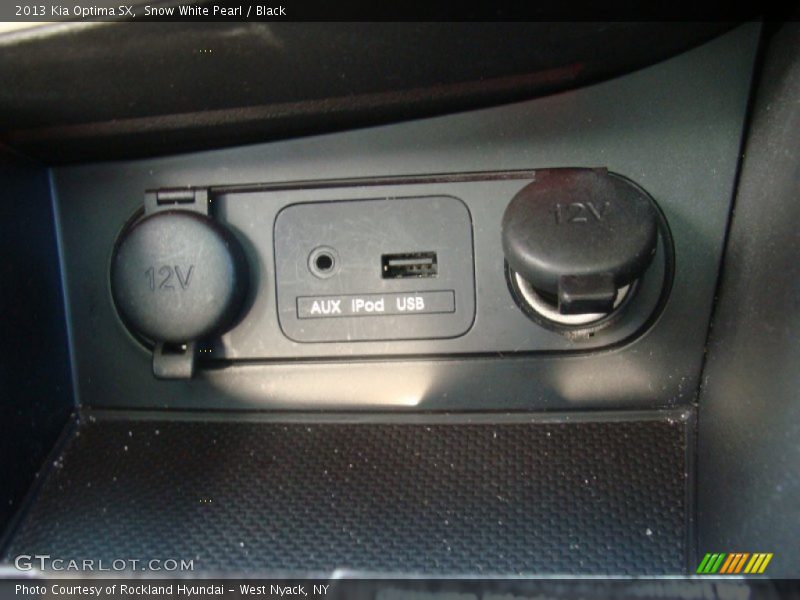 Snow White Pearl / Black 2013 Kia Optima SX