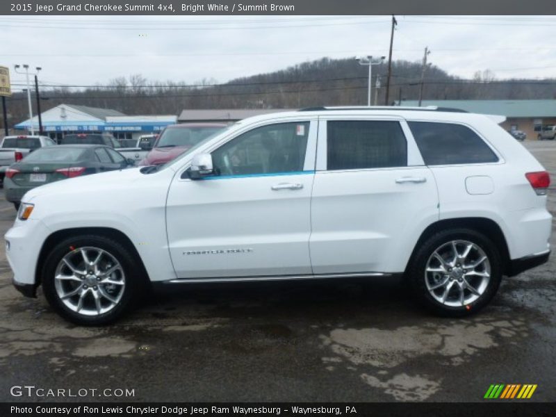 Bright White / Summit Brown 2015 Jeep Grand Cherokee Summit 4x4