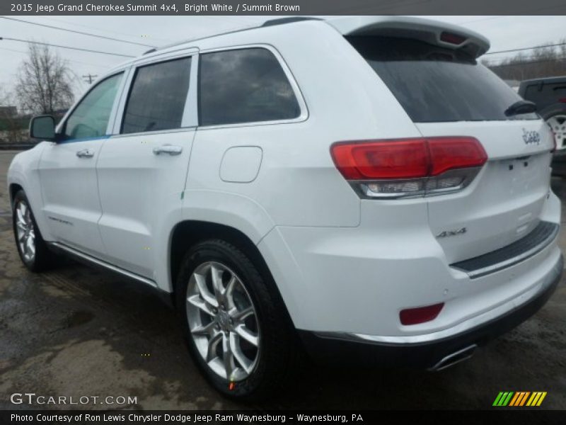 Bright White / Summit Brown 2015 Jeep Grand Cherokee Summit 4x4