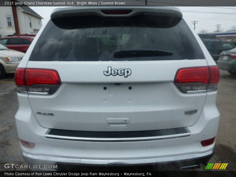 Bright White / Summit Brown 2015 Jeep Grand Cherokee Summit 4x4