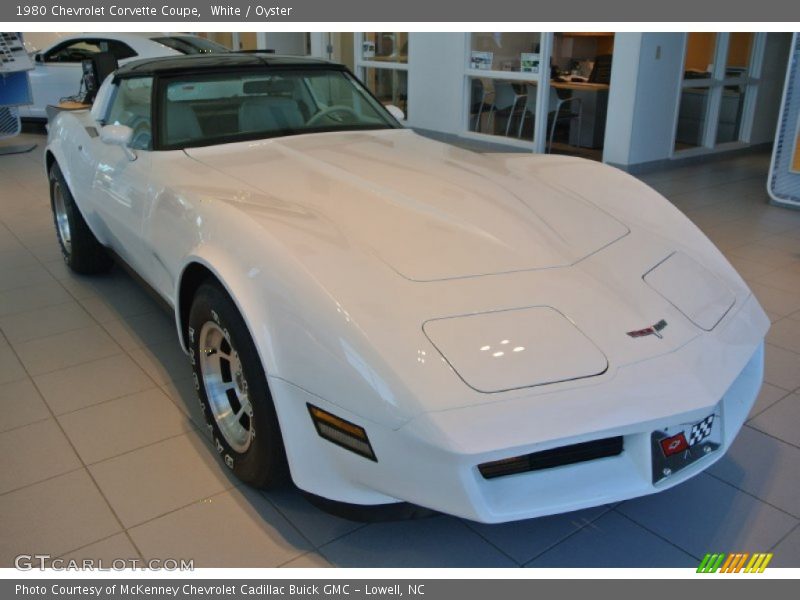 White / Oyster 1980 Chevrolet Corvette Coupe