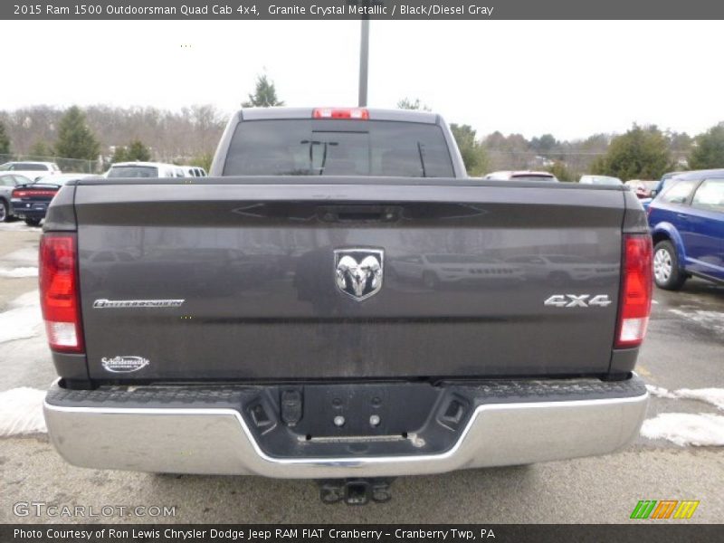 Granite Crystal Metallic / Black/Diesel Gray 2015 Ram 1500 Outdoorsman Quad Cab 4x4