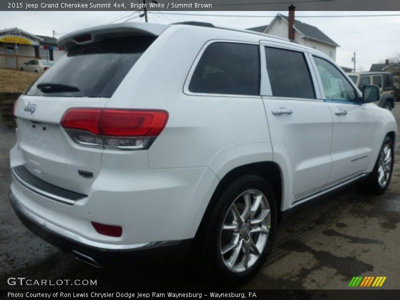 Bright White / Summit Brown 2015 Jeep Grand Cherokee Summit 4x4