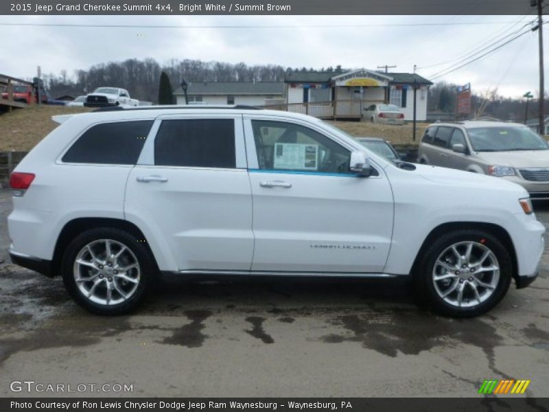 Bright White / Summit Brown 2015 Jeep Grand Cherokee Summit 4x4