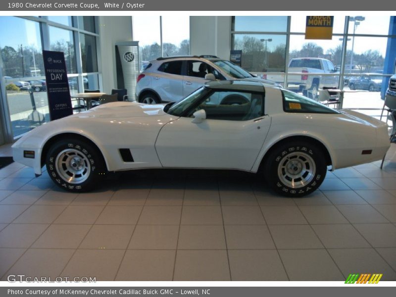 White / Oyster 1980 Chevrolet Corvette Coupe