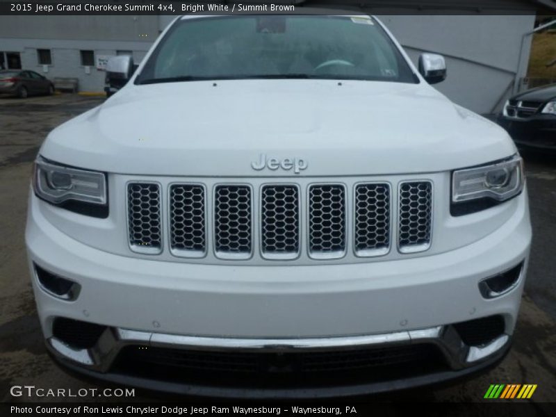 Bright White / Summit Brown 2015 Jeep Grand Cherokee Summit 4x4