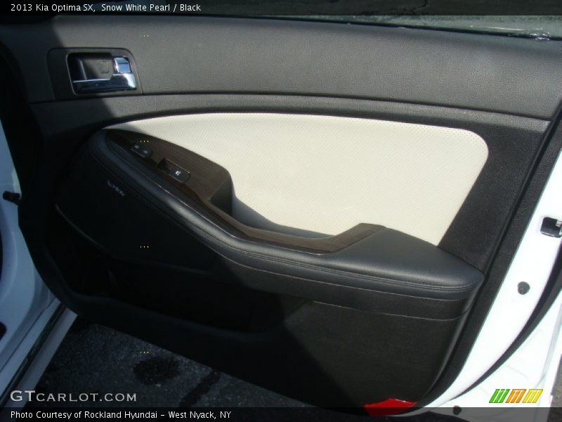 Snow White Pearl / Black 2013 Kia Optima SX