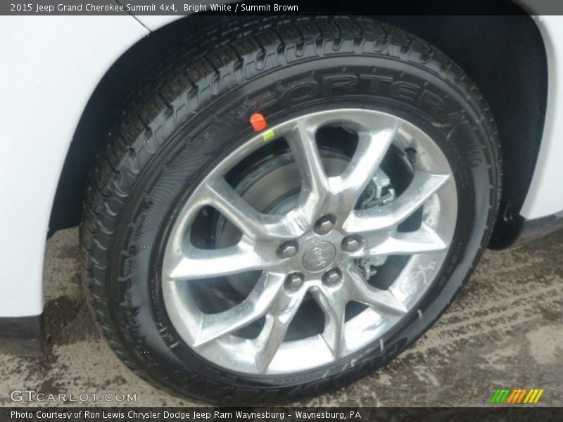 Bright White / Summit Brown 2015 Jeep Grand Cherokee Summit 4x4