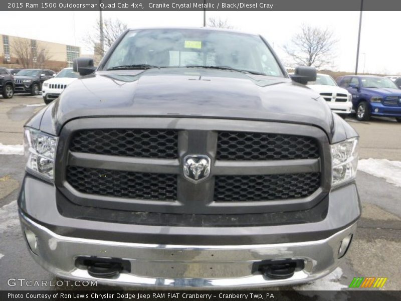 Granite Crystal Metallic / Black/Diesel Gray 2015 Ram 1500 Outdoorsman Quad Cab 4x4