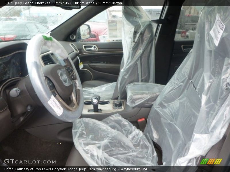 Bright White / Summit Brown 2015 Jeep Grand Cherokee Summit 4x4