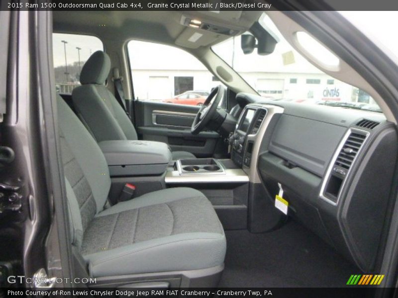  2015 1500 Outdoorsman Quad Cab 4x4 Black/Diesel Gray Interior