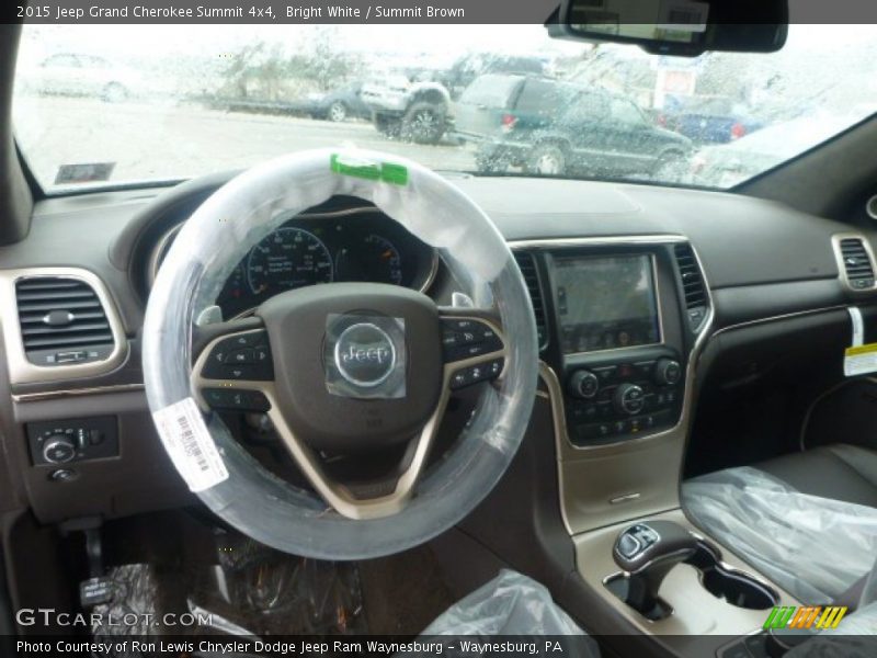 Bright White / Summit Brown 2015 Jeep Grand Cherokee Summit 4x4