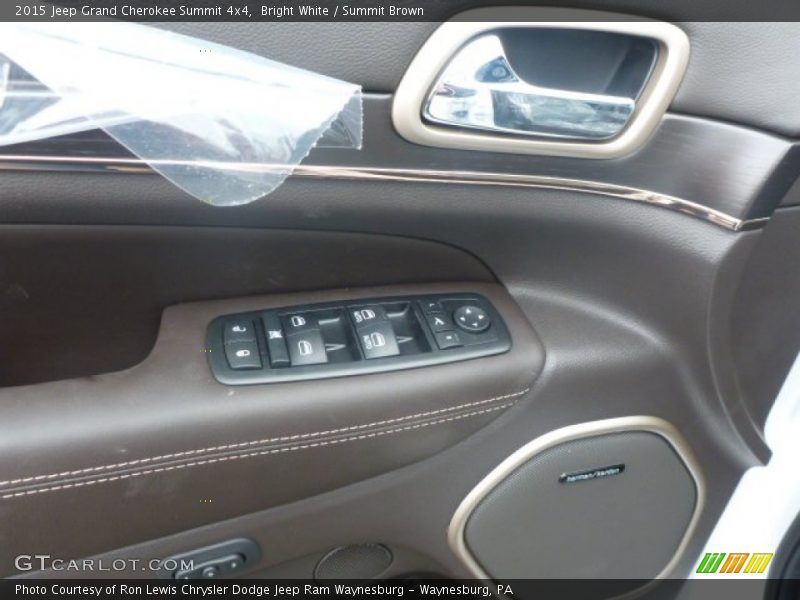 Bright White / Summit Brown 2015 Jeep Grand Cherokee Summit 4x4