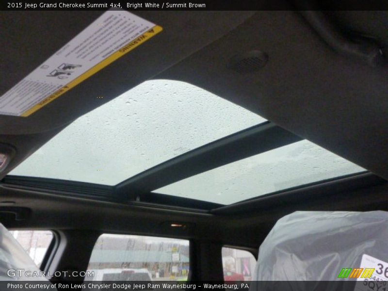 Bright White / Summit Brown 2015 Jeep Grand Cherokee Summit 4x4