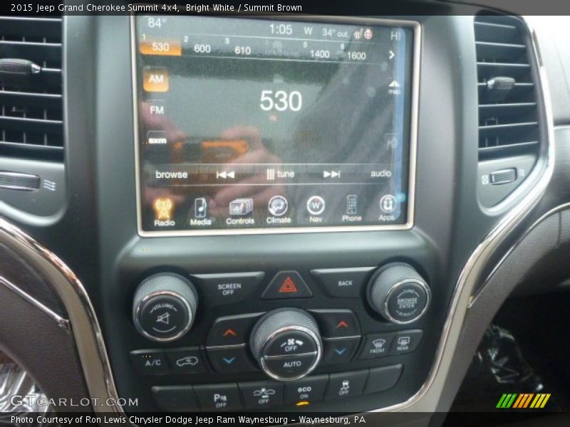 Bright White / Summit Brown 2015 Jeep Grand Cherokee Summit 4x4
