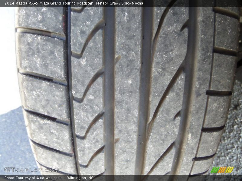 Meteor Gray / Spicy Mocha 2014 Mazda MX-5 Miata Grand Touring Roadster