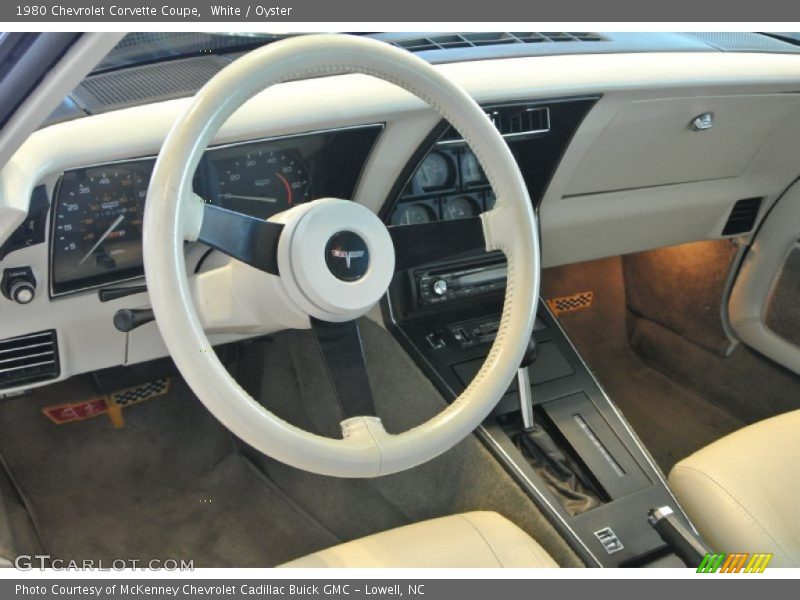 White / Oyster 1980 Chevrolet Corvette Coupe