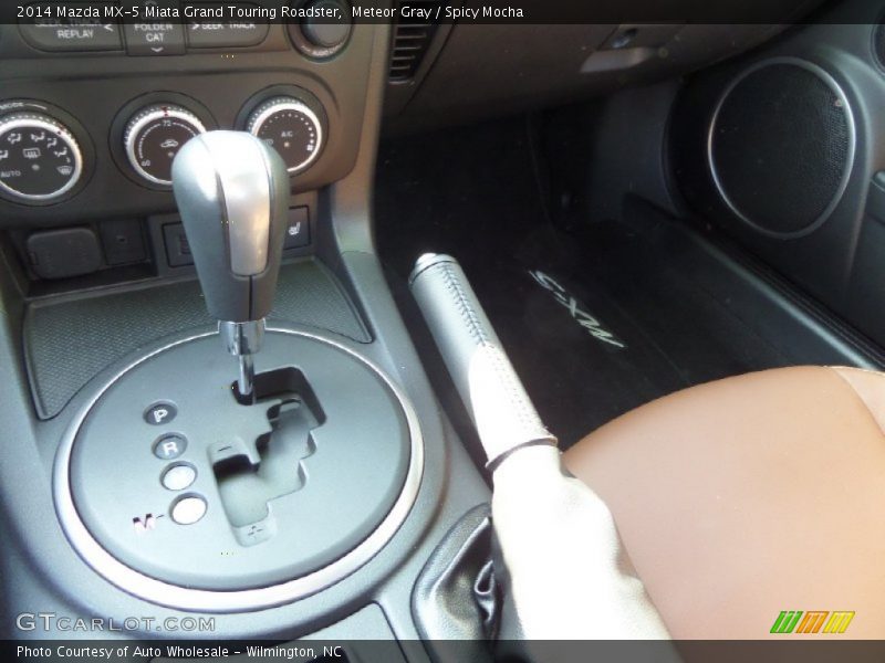 Meteor Gray / Spicy Mocha 2014 Mazda MX-5 Miata Grand Touring Roadster