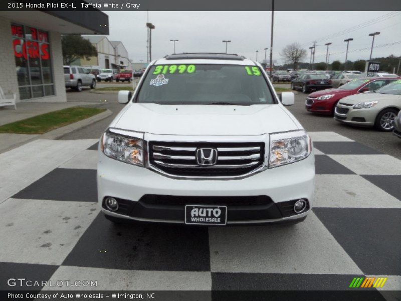 Taffeta White / Gray 2015 Honda Pilot EX-L