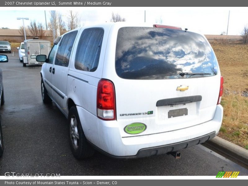 Summit White / Medium Gray 2007 Chevrolet Uplander LS