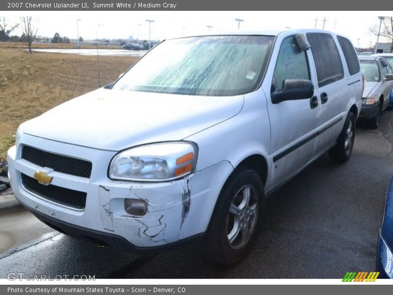 Summit White / Medium Gray 2007 Chevrolet Uplander LS