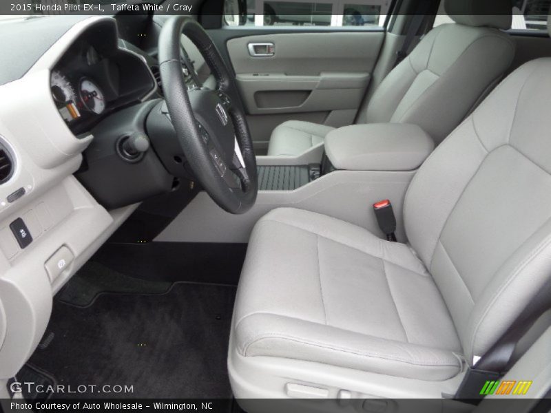 Taffeta White / Gray 2015 Honda Pilot EX-L