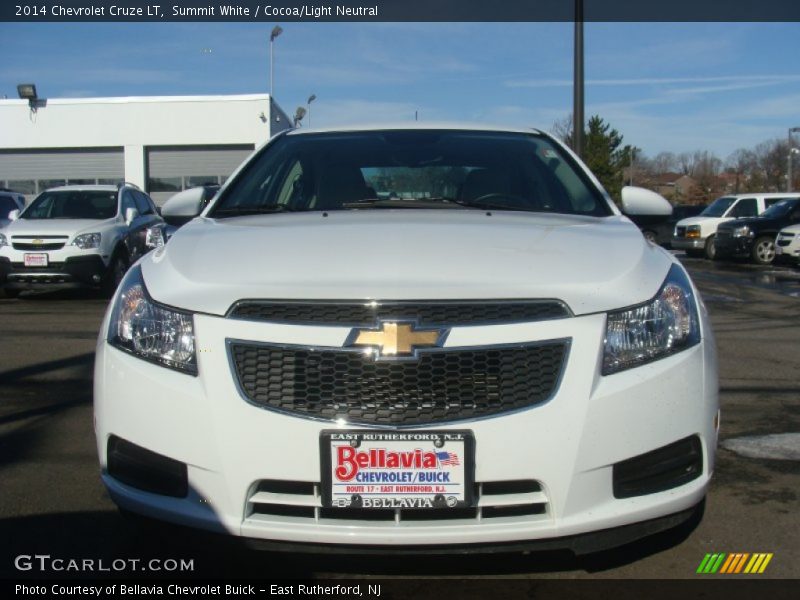 Summit White / Cocoa/Light Neutral 2014 Chevrolet Cruze LT
