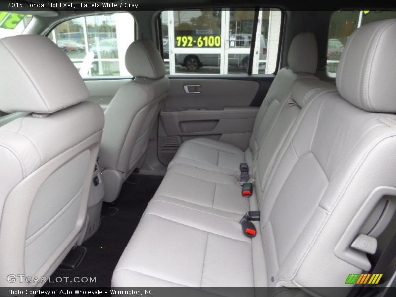 Taffeta White / Gray 2015 Honda Pilot EX-L