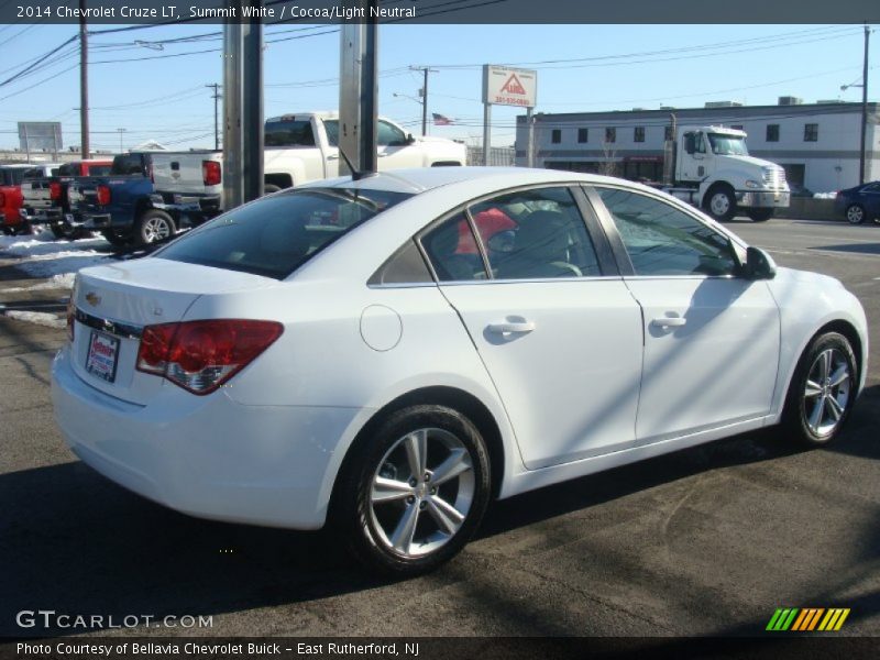 Summit White / Cocoa/Light Neutral 2014 Chevrolet Cruze LT