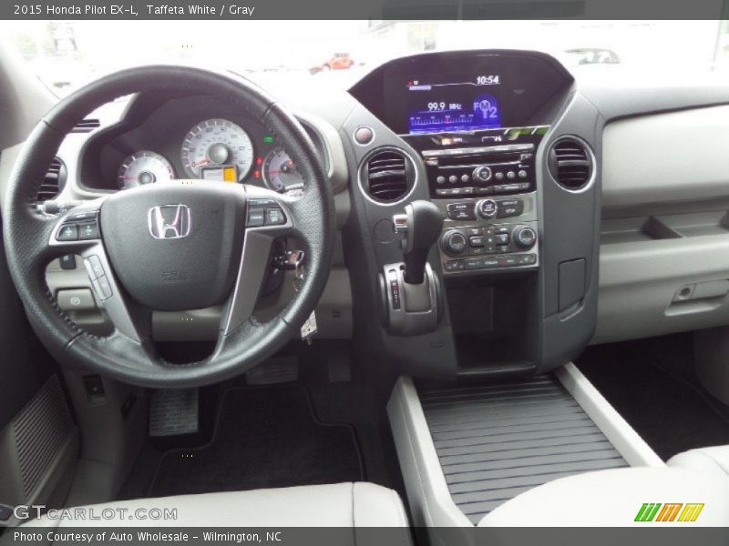 Taffeta White / Gray 2015 Honda Pilot EX-L
