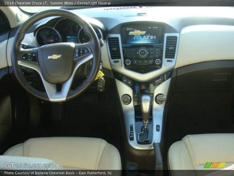 Summit White / Cocoa/Light Neutral 2014 Chevrolet Cruze LT