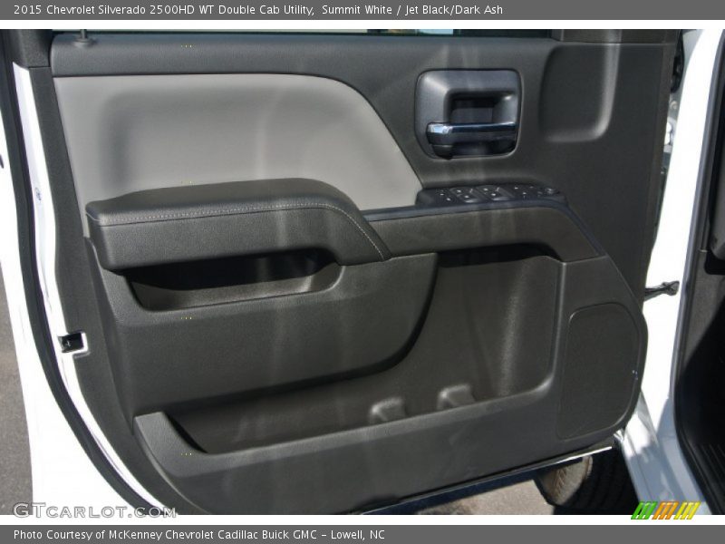 Summit White / Jet Black/Dark Ash 2015 Chevrolet Silverado 2500HD WT Double Cab Utility