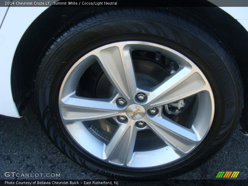 Summit White / Cocoa/Light Neutral 2014 Chevrolet Cruze LT