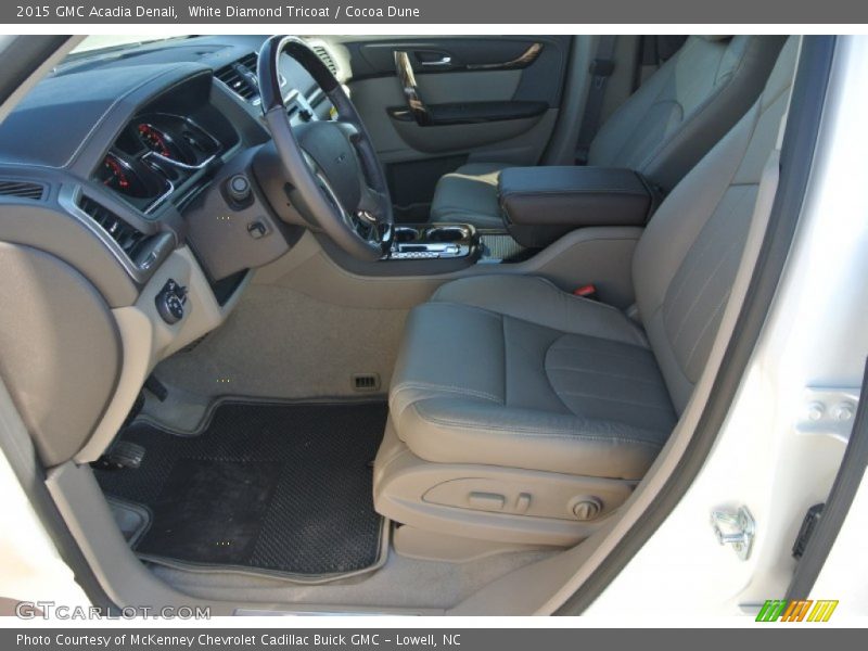 White Diamond Tricoat / Cocoa Dune 2015 GMC Acadia Denali