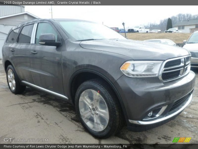 Granite Crystal Metallic / Black 2015 Dodge Durango Limited AWD