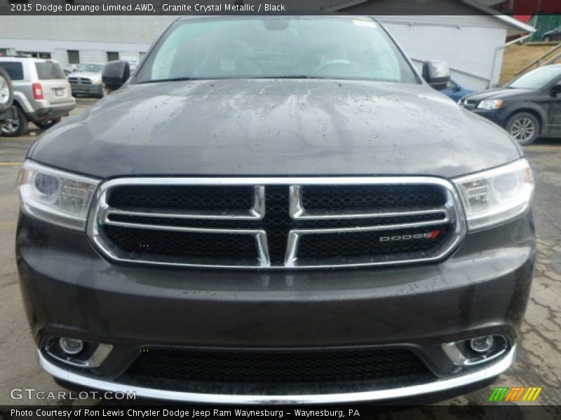 Granite Crystal Metallic / Black 2015 Dodge Durango Limited AWD