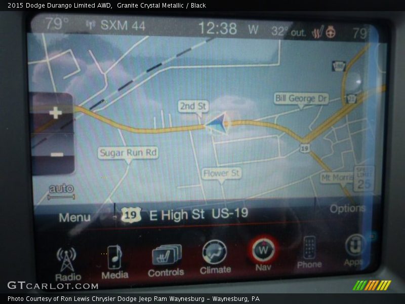 Granite Crystal Metallic / Black 2015 Dodge Durango Limited AWD