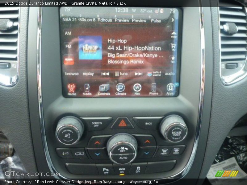 Granite Crystal Metallic / Black 2015 Dodge Durango Limited AWD