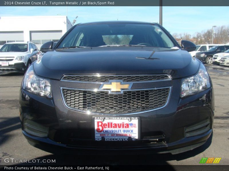 Tungsten Metallic / Jet Black/Sport Red 2014 Chevrolet Cruze LT