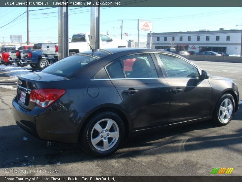 Tungsten Metallic / Jet Black/Sport Red 2014 Chevrolet Cruze LT